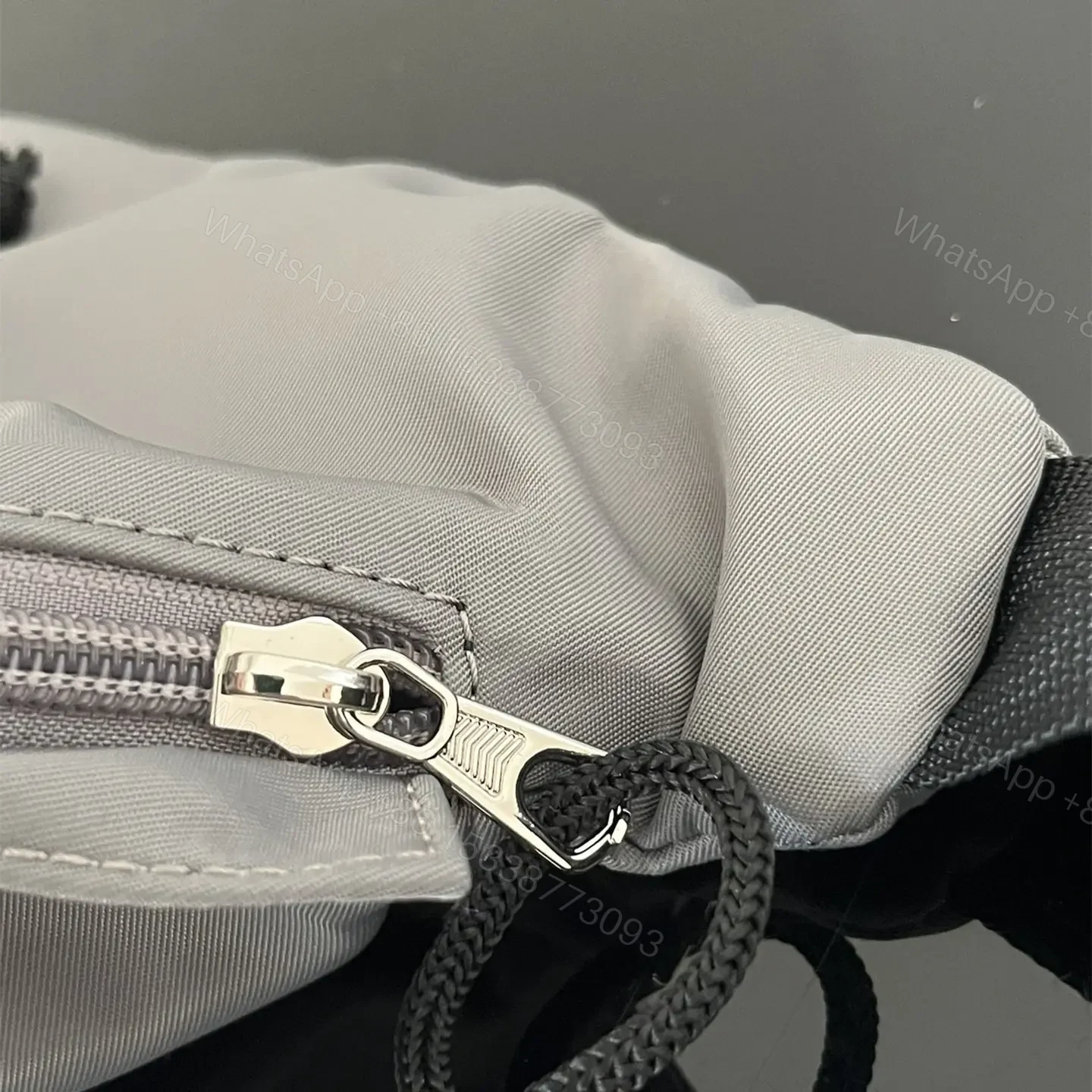 View 12 of 高仿BalenciagaWheelBeltpack系列尼龍胸包灰色