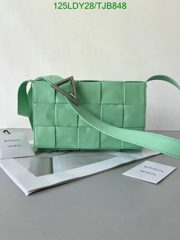 View 75 of Bottega Veneta Premium Nappa Leather Intrecciato Weave Bag with Magnetic Fastening BV9101