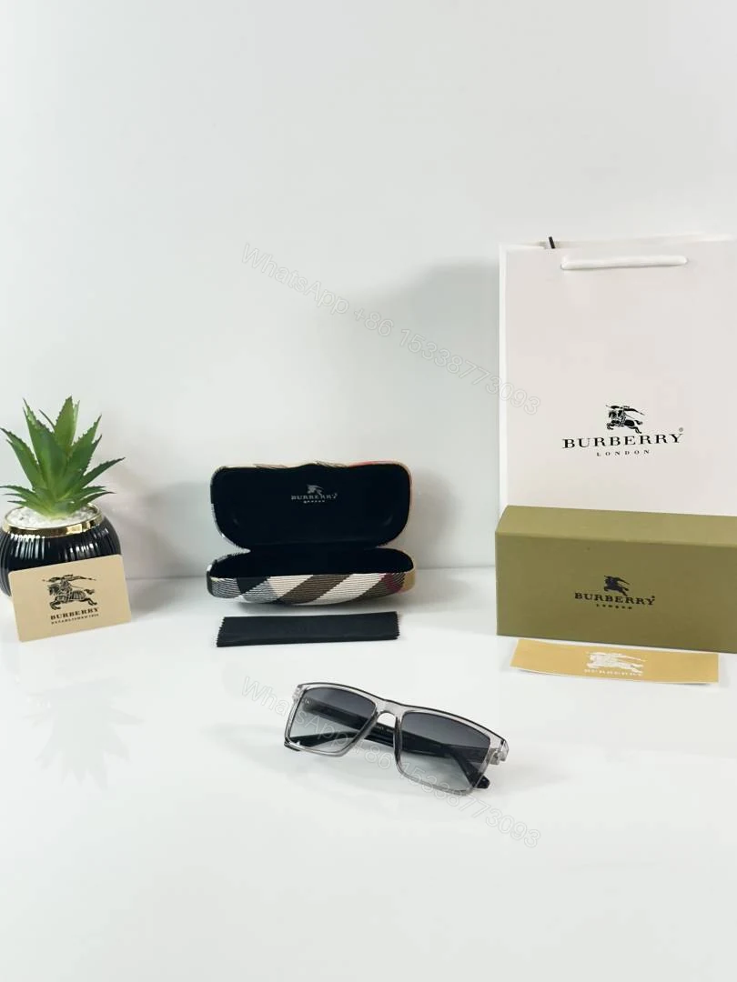 View 4 of First Copy Burberry 8233 Grey Green Sunglasses
