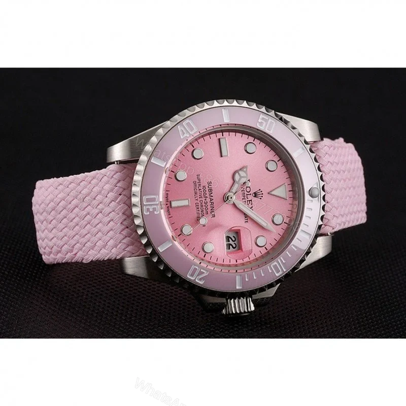 View 3 of Replica Rolex Submariner Pink Dial 1453866