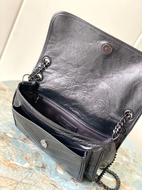 View 2 of Quilted Leather Crossbody: YSL-Inspired Luxe, Compact Chic