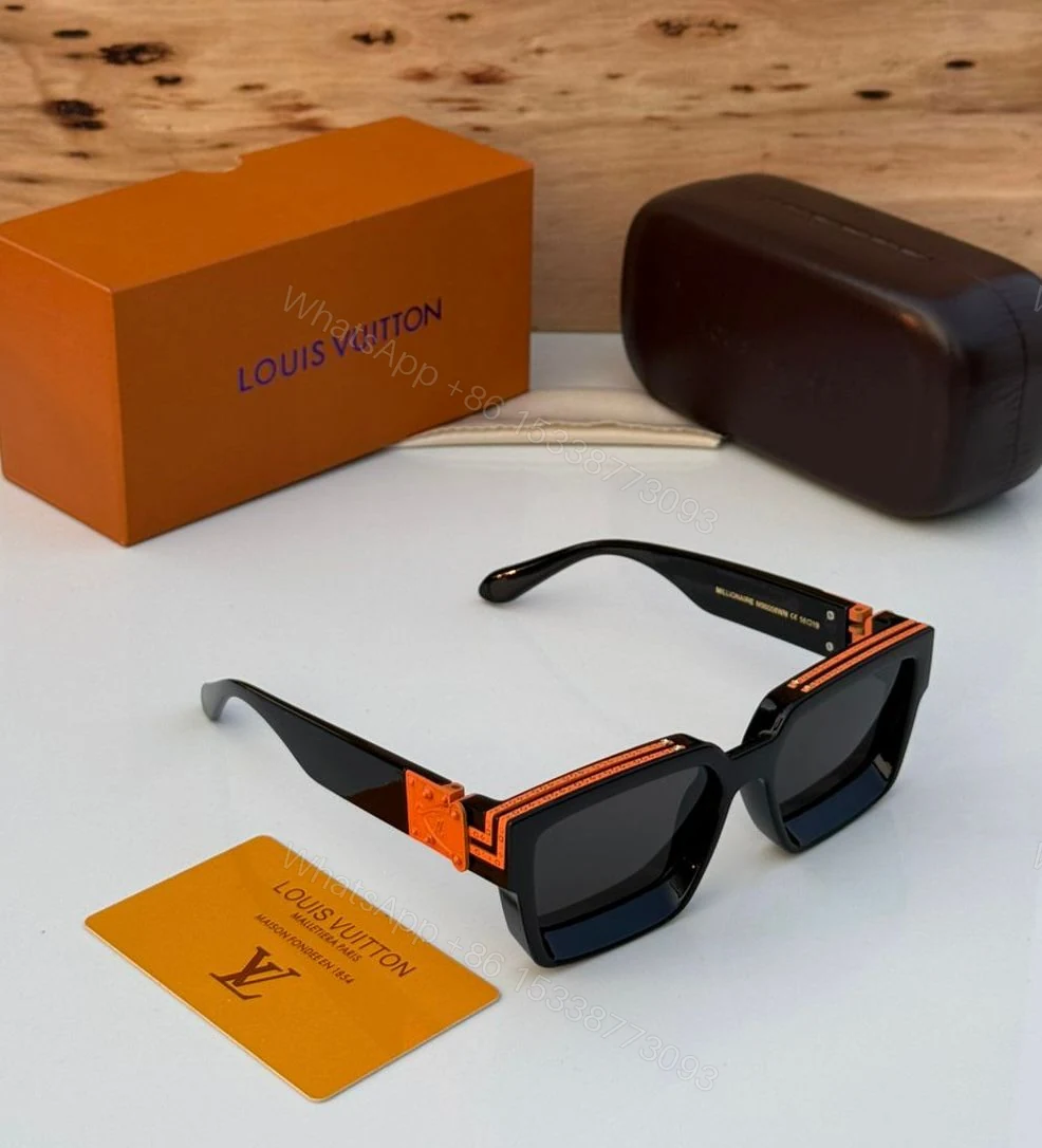 Louis Vuitton 1.1 Millionaires Black-Brown Oversized Acetate — view 1