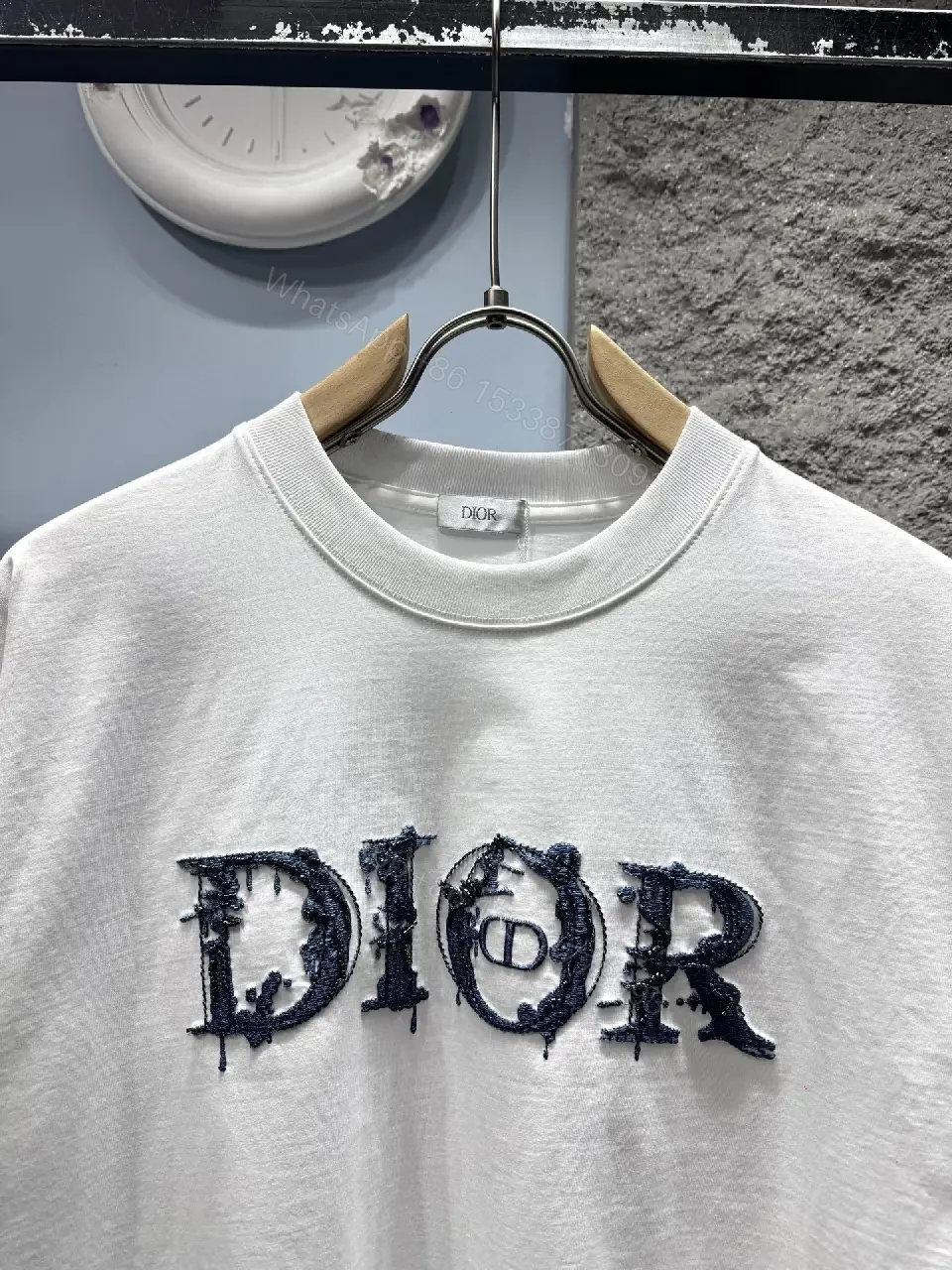View 2 of Casual Luxe Embroidered Tee - Premium Cotton, Relaxed Fit, Logo Accent