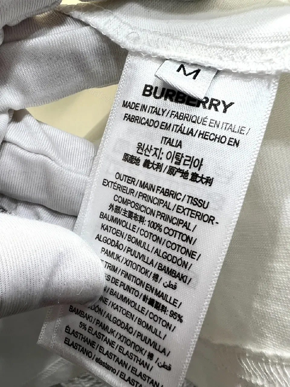 View 8 of White Cotton Tee with Subtle Logo — Everyday Luxe Casual Shirt
