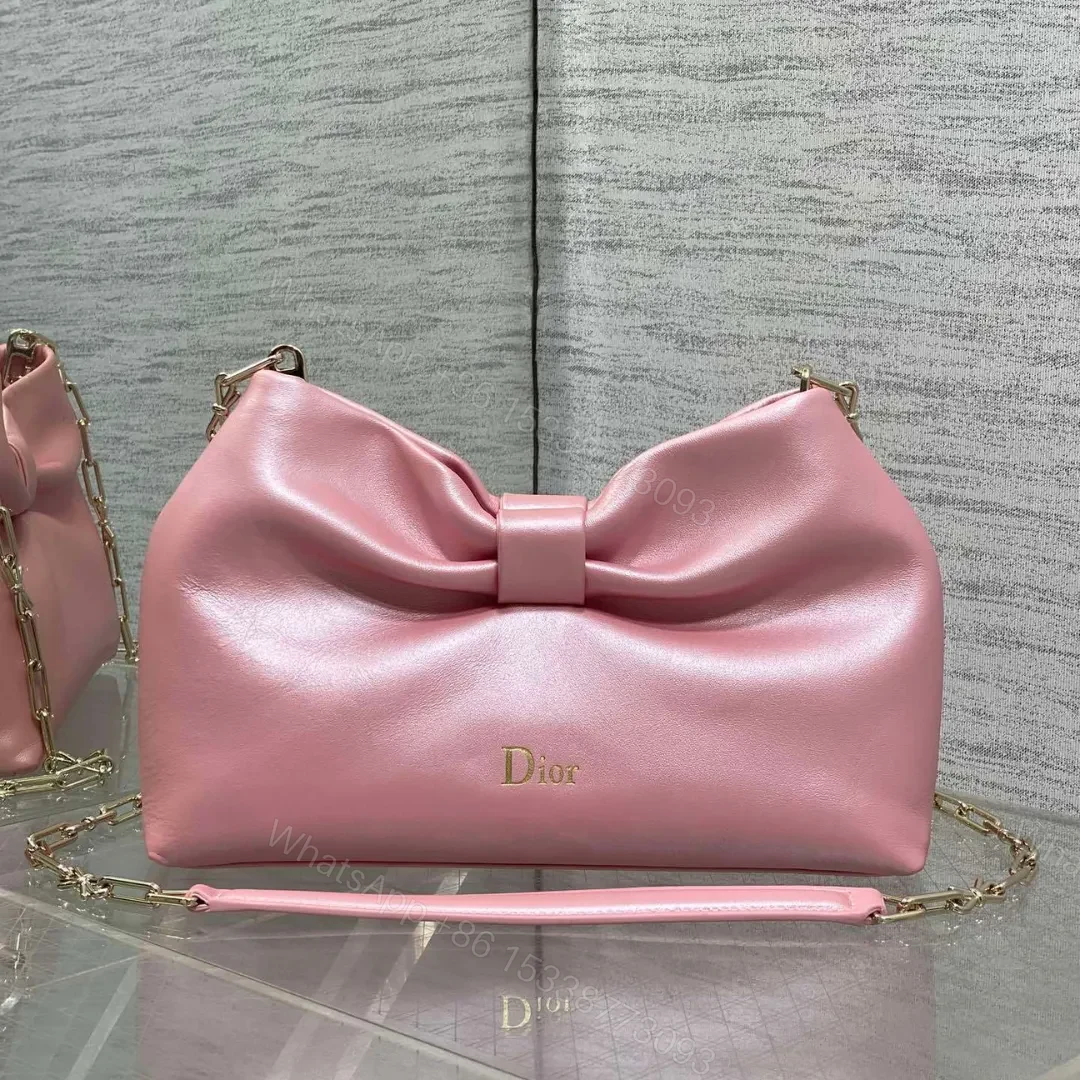 Dior Bow Bag Pink Lambskin — view 1
