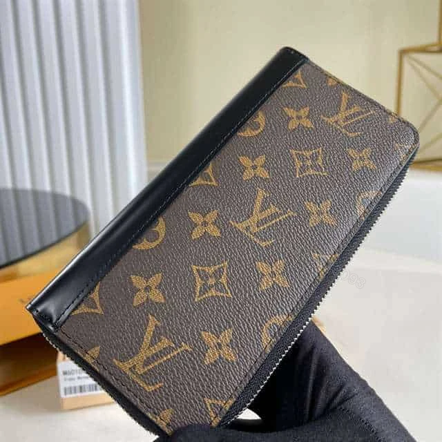View 2 of Louis Vuitton Zippy Wallet Vertical Monogram Macassar Canvas M60109 – RRG069
