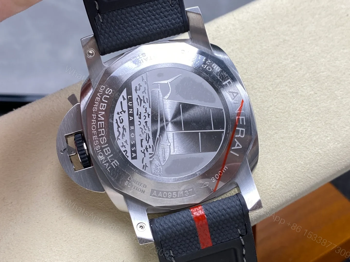 View 6 of Panerai Submersible QuarantaQuattro Luna Rossa Grey Dial PAM01681