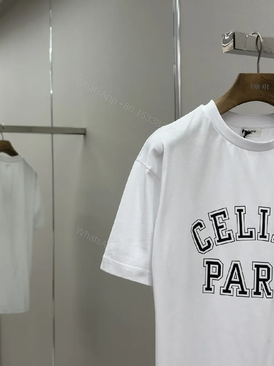 View 2 of Graphic-Centric White Tee: Premium Cotton, Bold Paris Graphic