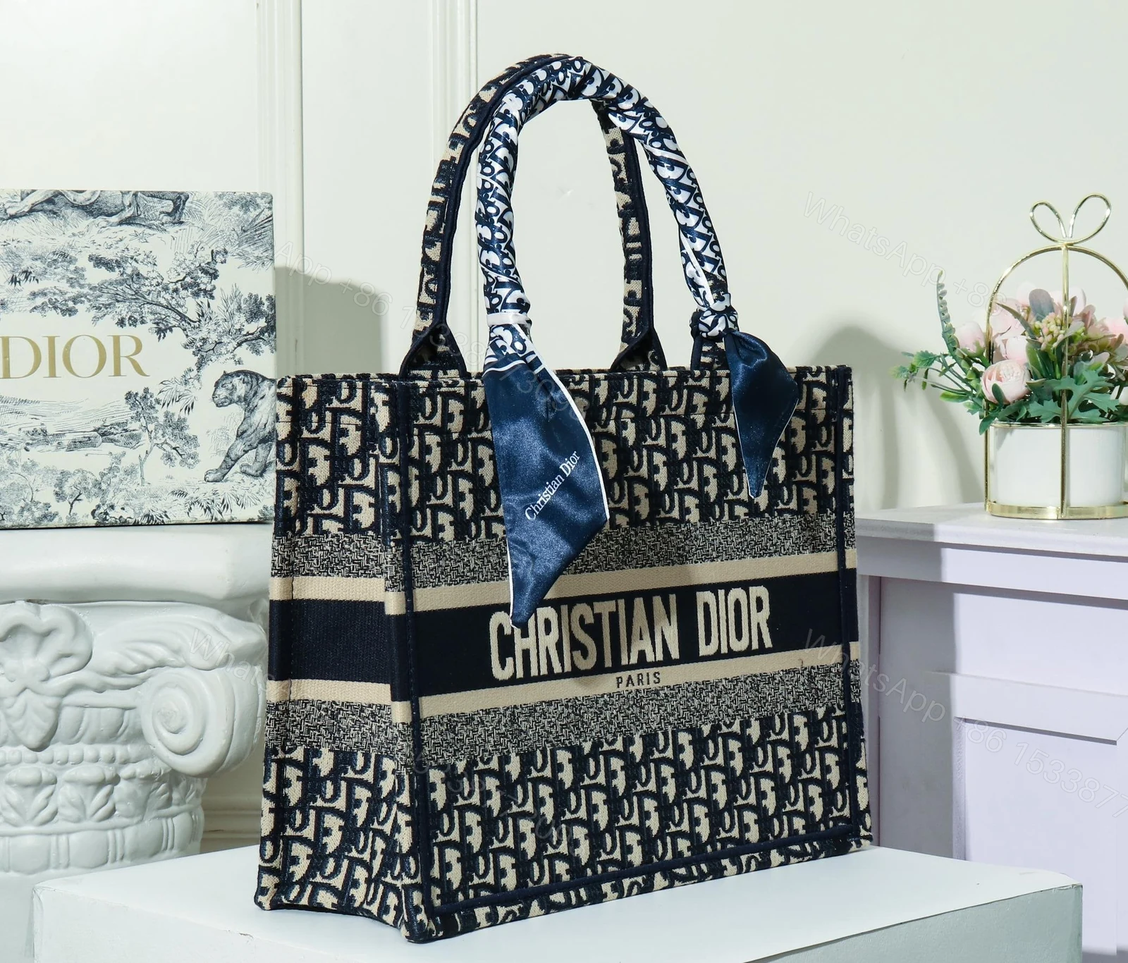 Dior Book Tote Blue — view 1