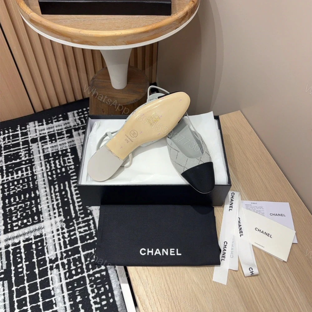 View 9 of 高仿Chanel*25C系列G31319小羊皮休閒平底鞋灰色2CM免檢版