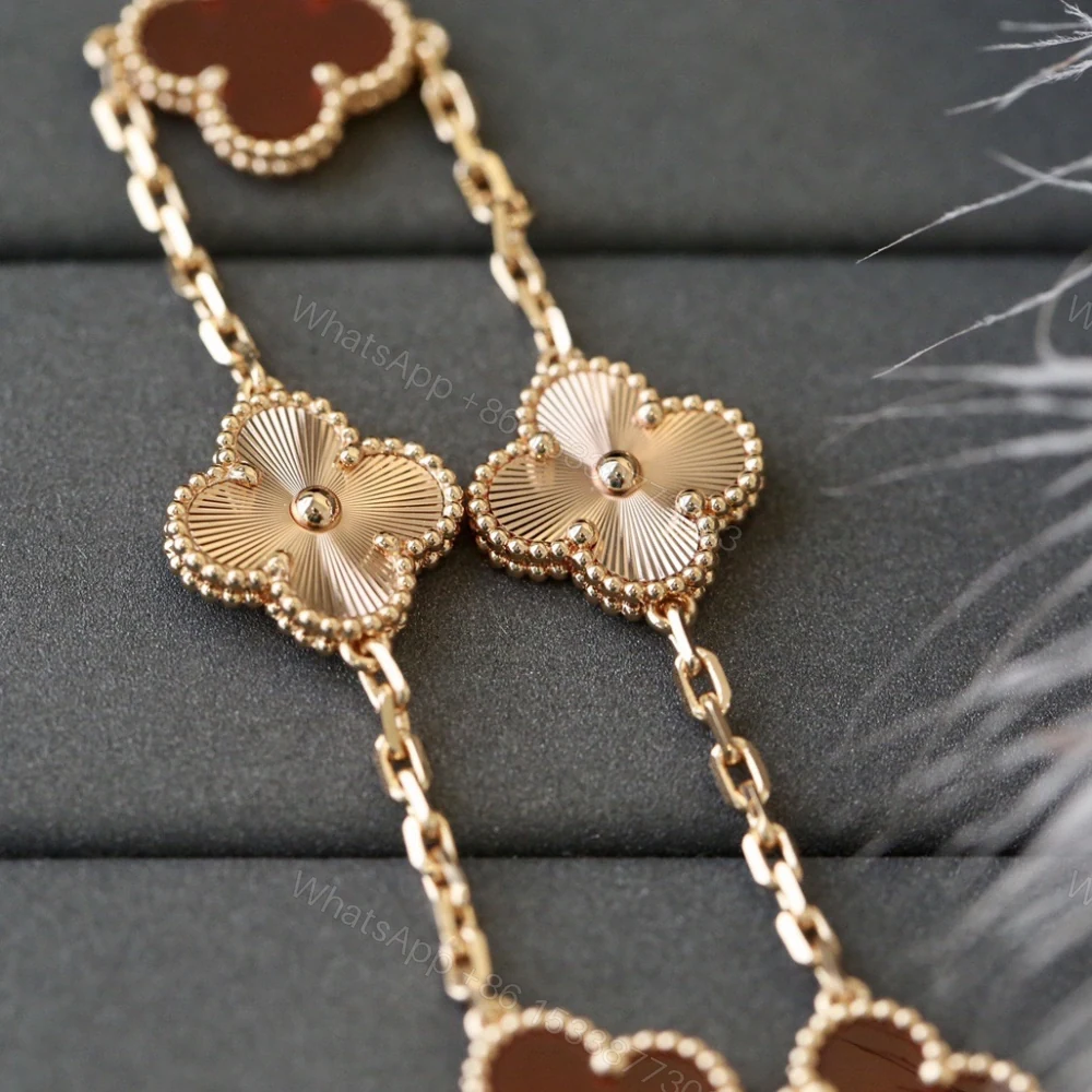 View 5 of 高仿首飾VanCleef&Arpels*RP7RP00玉髓五花手鏈