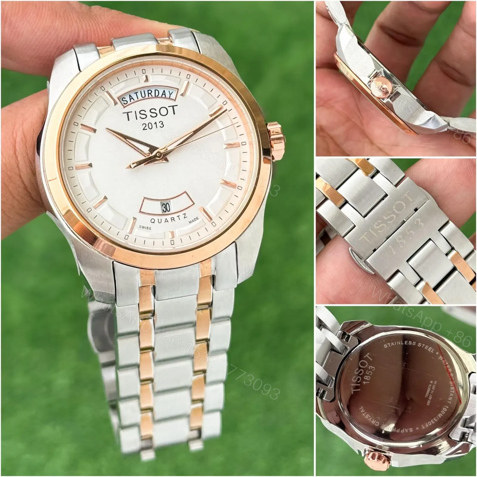Tissot Day-Date White dial — view 1