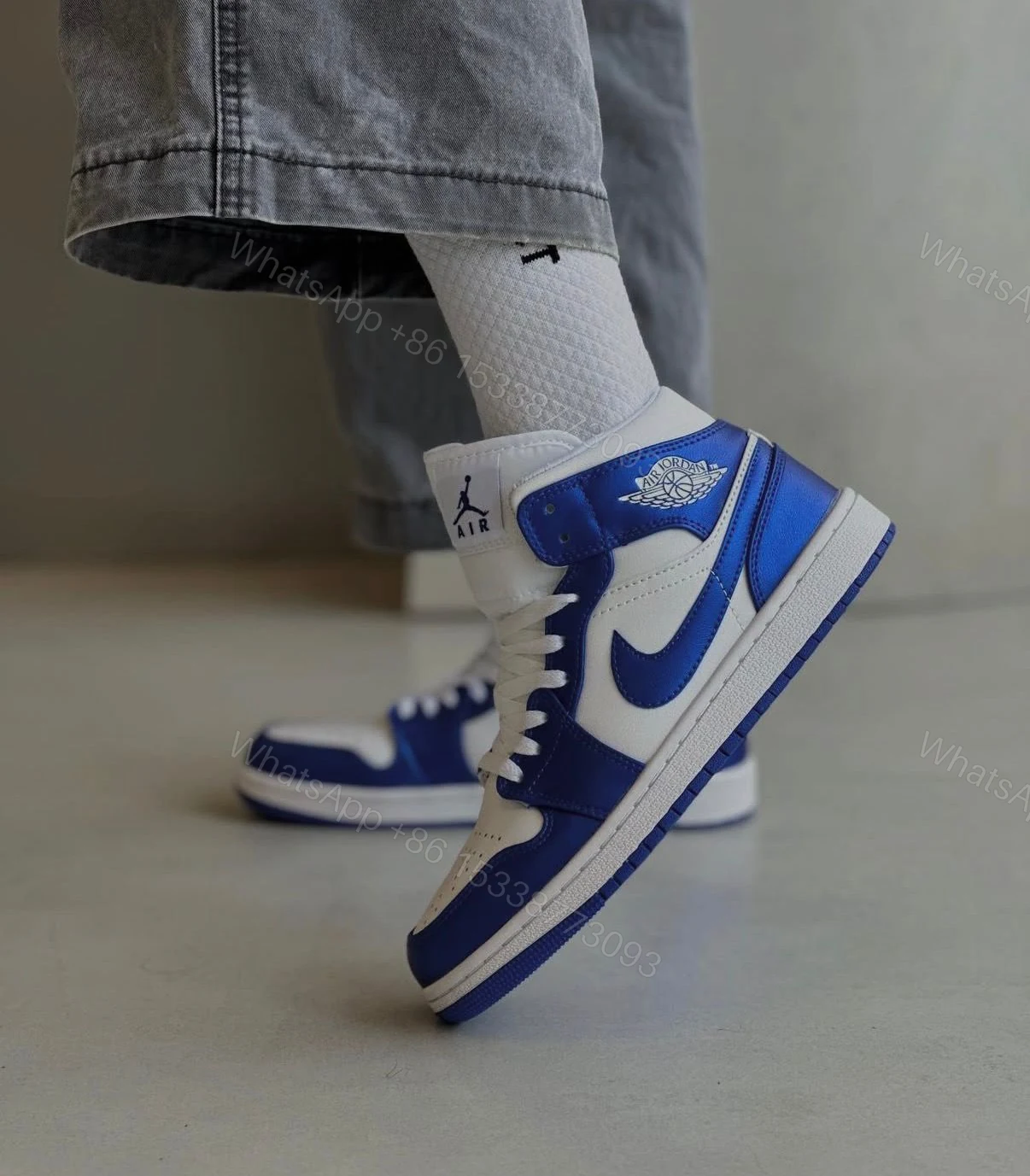 View 2 of First Copy Air Jordan 1 Mid Royal