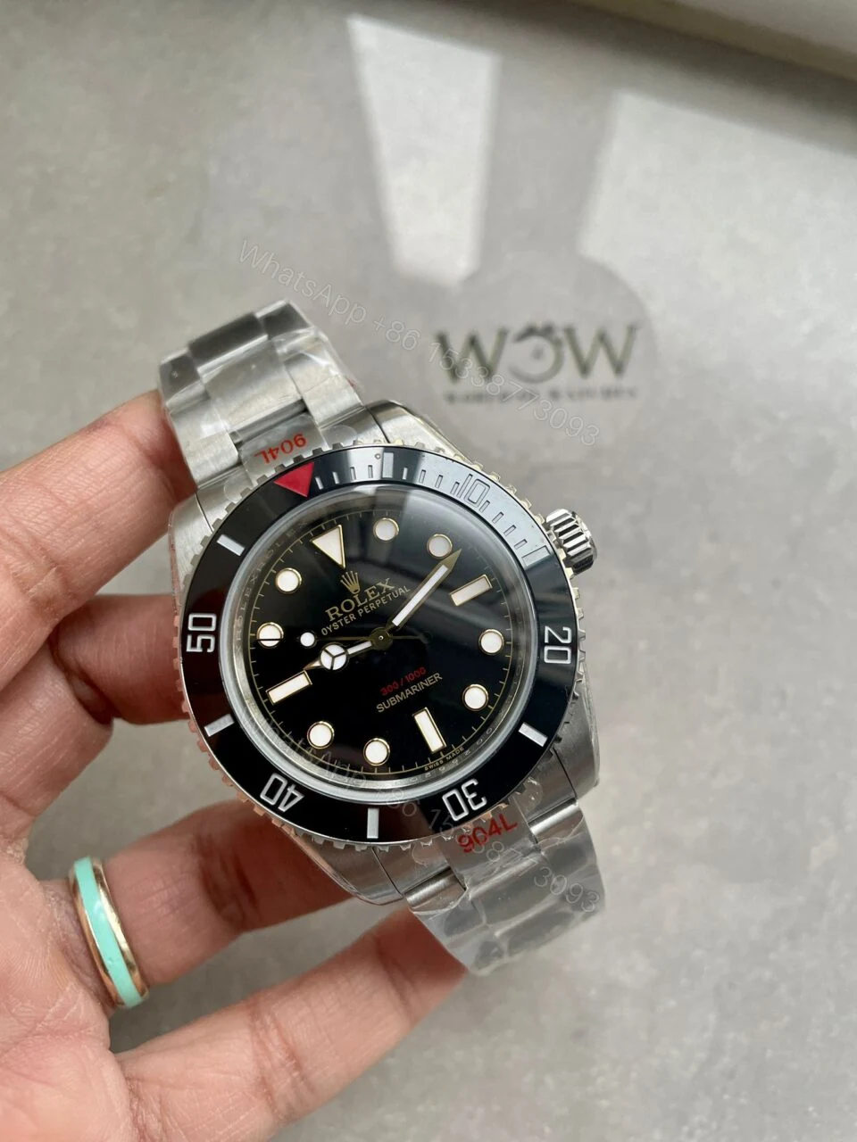 View 7 of GMF FACTORY 1:1 Rolex Submariner “Tempus Machine Red Depth 216A” 904L SS Black Dial A3130