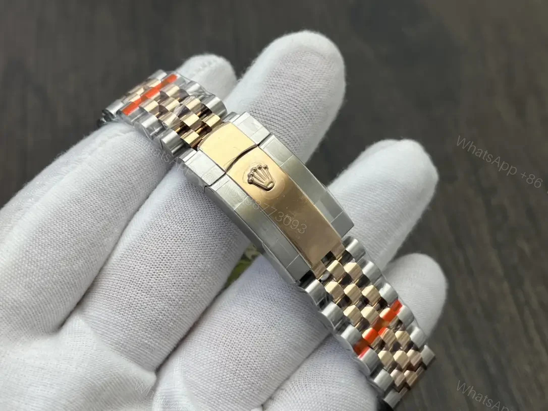 View 8 of Rolex Datejust 36 Stainless Steel Yellow Gold Diamond Grey Roman Jubilee 278383RBR-0018