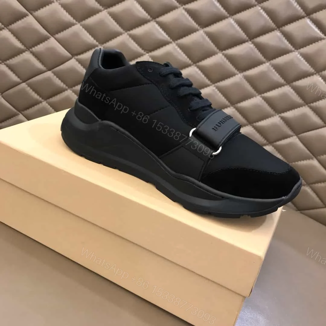 View 5 of BURBERRY SUEDE AND NEOPRENE HIGH-TOP SNEAKERS – BBR19