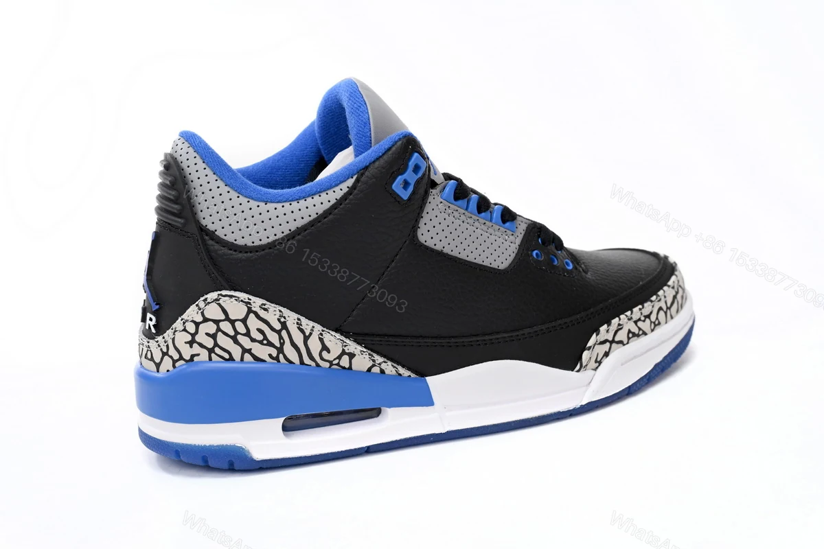 View 8 of Air Jordan 3 Sport Blue 136064-007