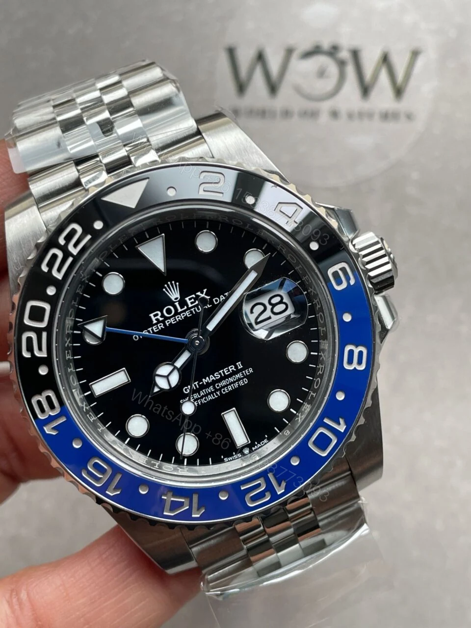 View 2 of Clean Factory 1:1 Rolex Clean GMT-Master II 126710 BLNR Best Edition Blue/Black BATGIRL CeramicD D3285 CHS