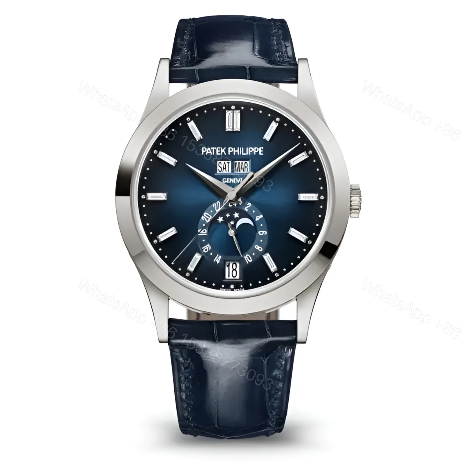 Patek Philippe 5396G White Gold Blue Dial Replica — view 1