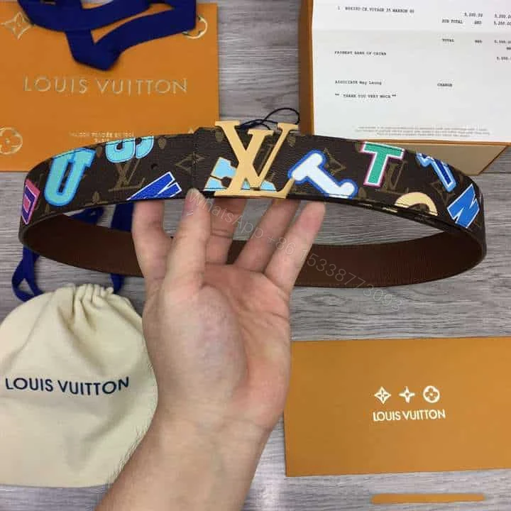 View 2 of LOUIS X NBA LV INITIALES 40MM REVERSIBLE BELT MONOGRAM CANVAS CALF LEATHER REVERSE – B75