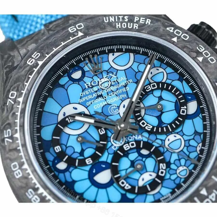 View 3 of Rolex Daytona 116500LN Super Clone: 40mm Steel Blue Sunray Dial