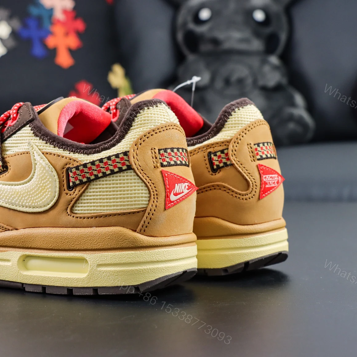 View 6 of Travis Scott x Nike Air Max 1 Wheat Reps