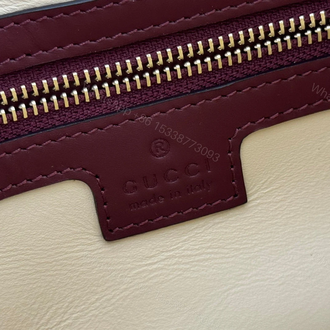View 8 of JACKIE SMALL SHOULDER BAG 27 IN BURGUNDY RED CALFSKIN GOLD HARDWARE