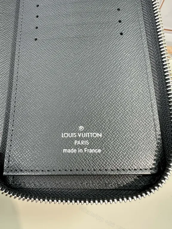 View 8 of Refined Monogram Zip Wallet: Luxury Texture, Everyday Versatility