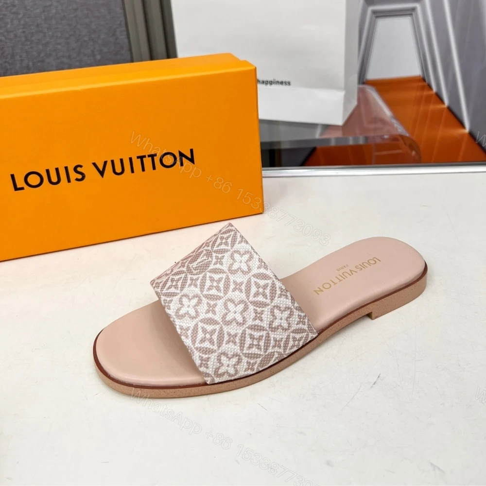 View 3 of LOUIS VUITTON LILY FLAT MULE BEIGE 1AHM99
