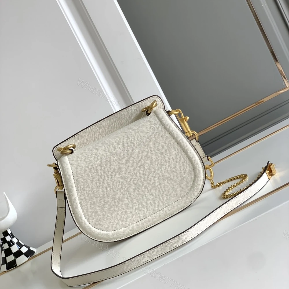 View 4 of VALENTINO VSLING BAG IN GRAINED WHITE 22CM