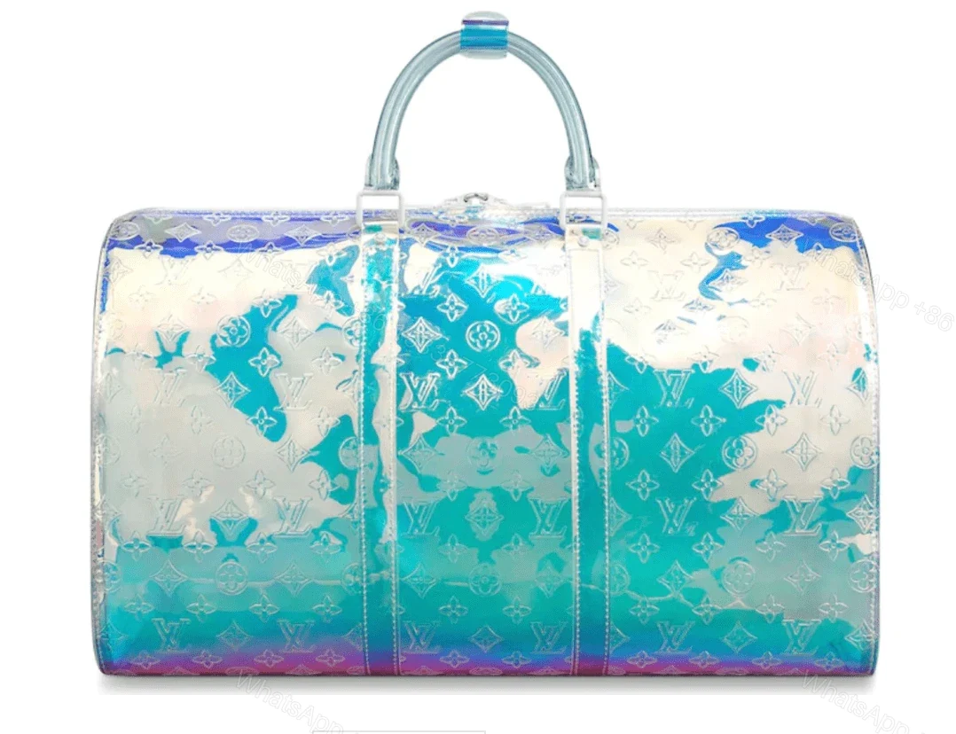 View 2 of Replica 1:1 Clone Louis Vuitton Keepall Bandouliere Monogram 50 Prism