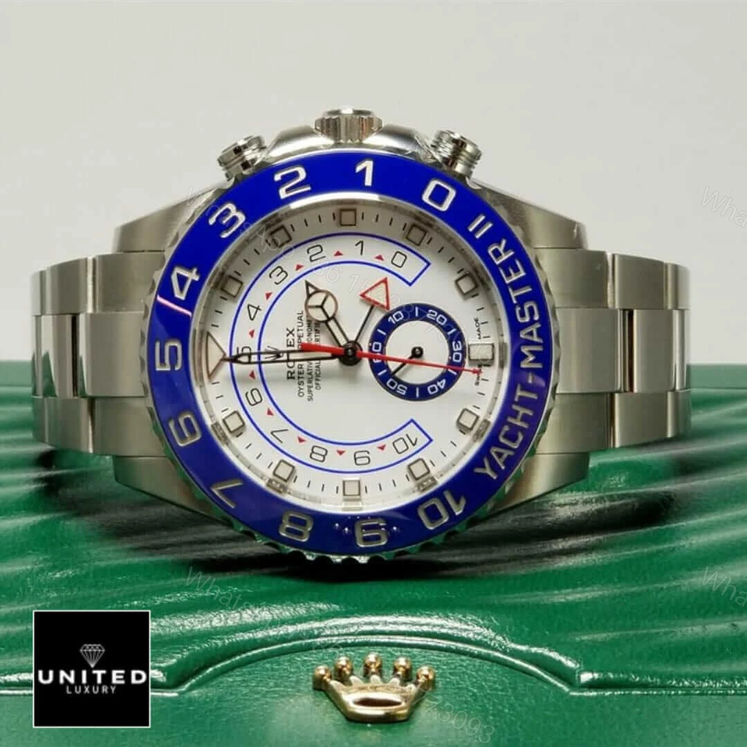 View 8 of Rolex Yacht-Master 116680 II White Dial Replica