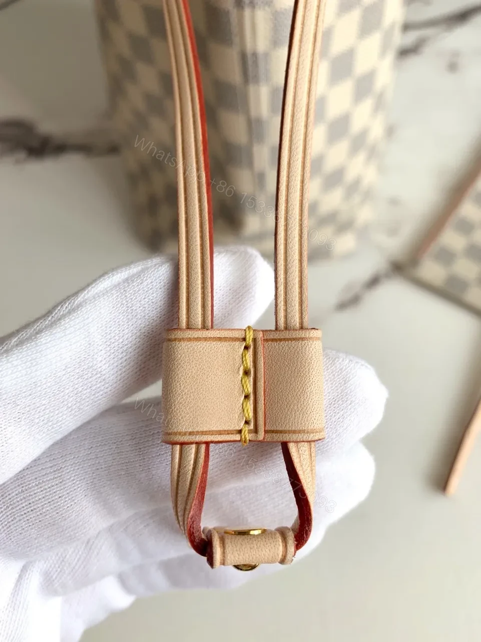 View 2 of Louis Vuitton LV Neverfull Handbags Caro Pattern 32x29x17cm