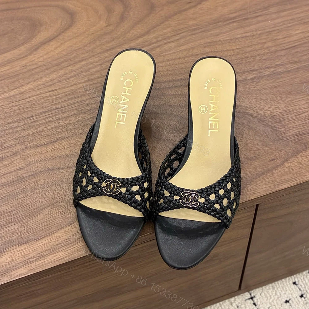 View 3 of CHANEL Braided Mules 289781