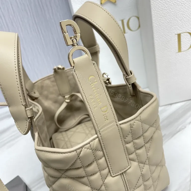 View 9 of Nude Quilted Dior Tote: Couture Charm, Everyday Versatility