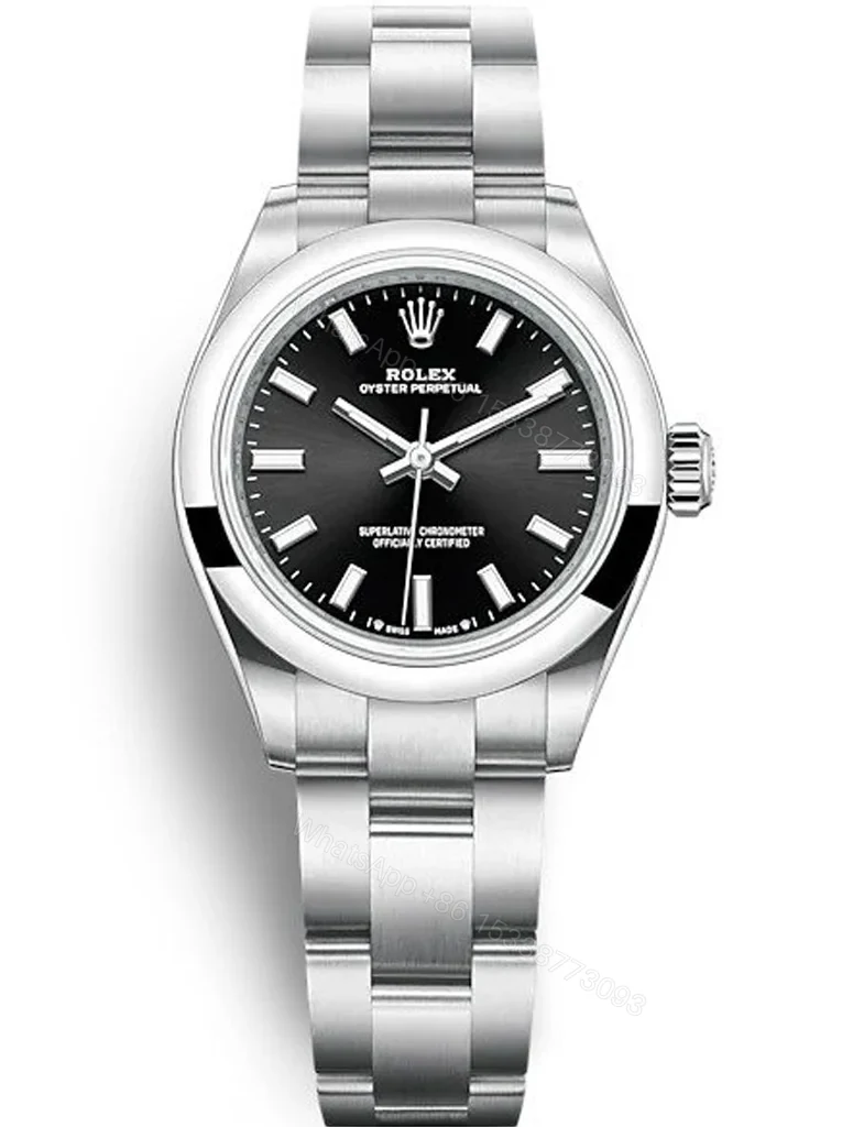 Replica Rolex Oyster Perpetual Lady Black Dial 276200 28 mm — view 1