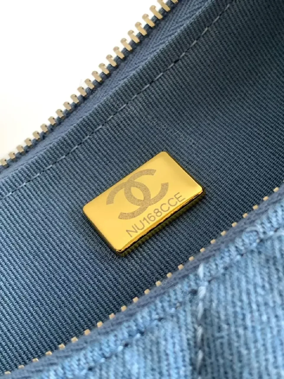 View 7 of Denim-Blue Quilted Flap Bag: Everyday Luxe