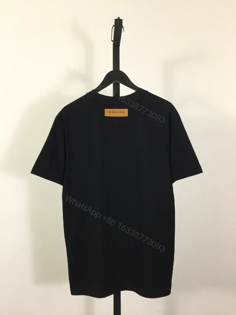 View 3 of Black Cotton Graphic Tee – Minimalist Luxe Streetwear Vibe