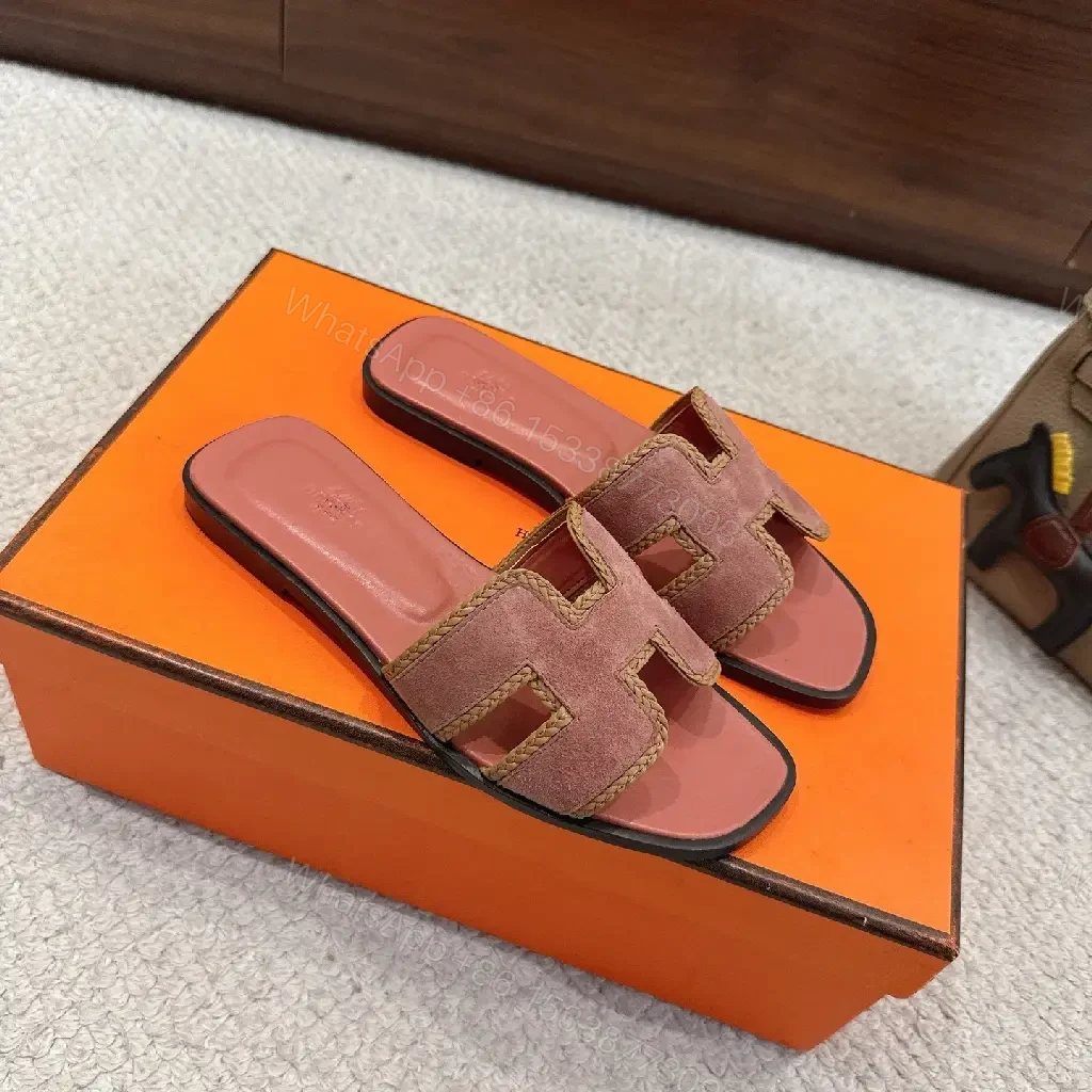 View 3 of Textured Suede-Stride Slide Sandals: Comfort Luxury Footbed