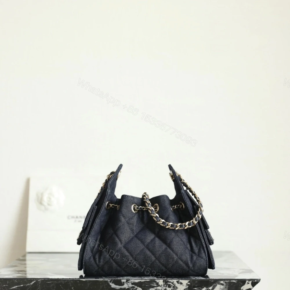 View 2 of 高仿Chanel*26P/25Bag系列AS5631水洗牛仔布手袋Mini黑色免檢版