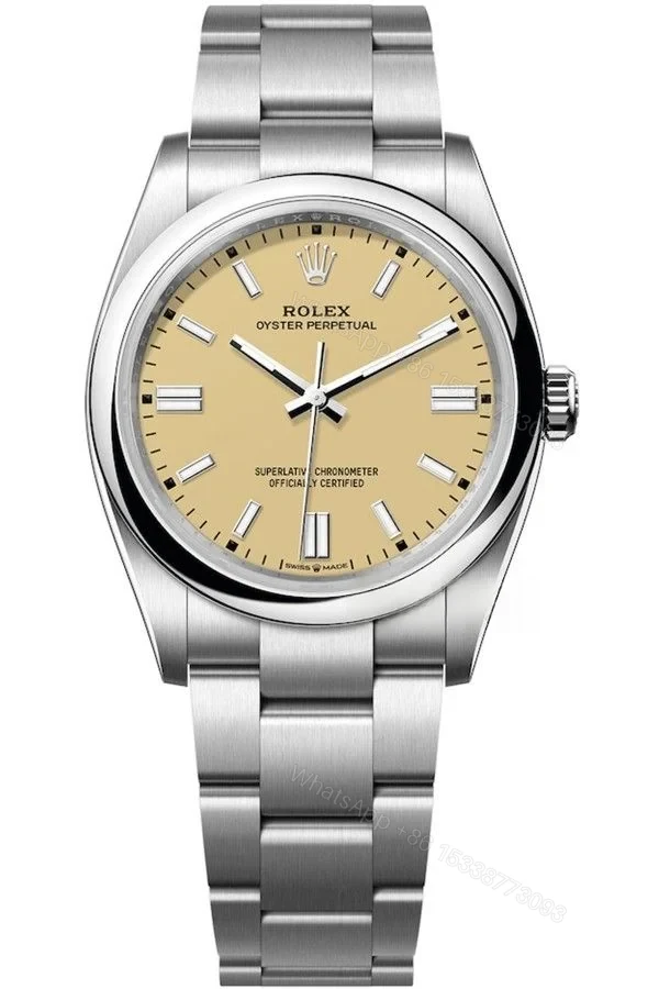 Rolex Super Clone Oyster Perpetual M126000-0012 36mm Yellow Dial 3230 Movement — view 1