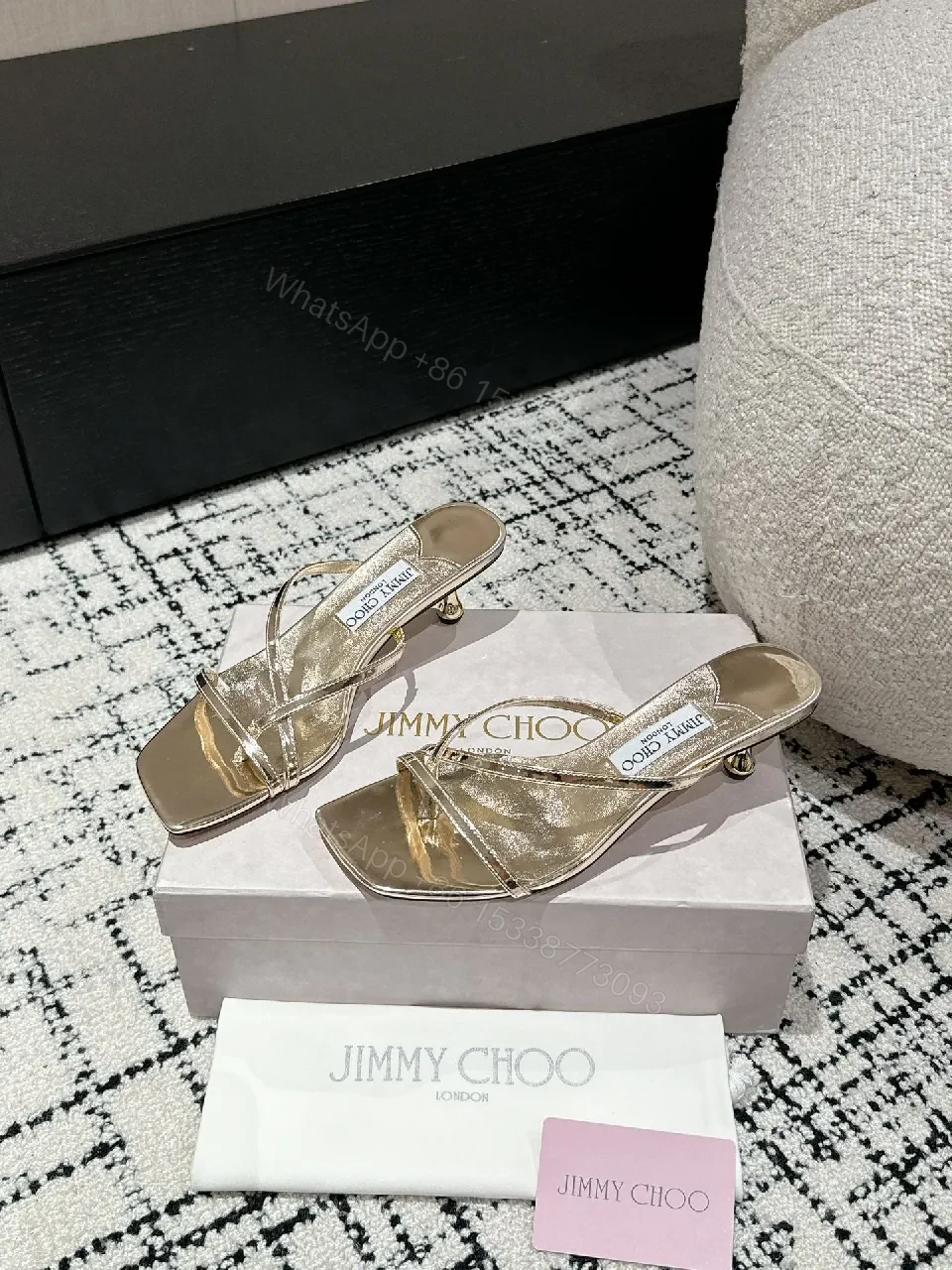 View 6 of Elegant Metallic Sandals: Sculpted Heel, Champagne-Gold, Open Toe, Luxury Comfort