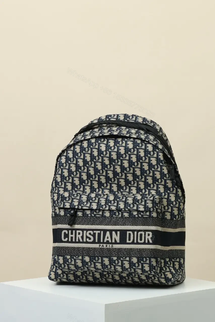 Bold Monogram Bag – Luxe Jacquard Backpack, Designer Monogram — view 1