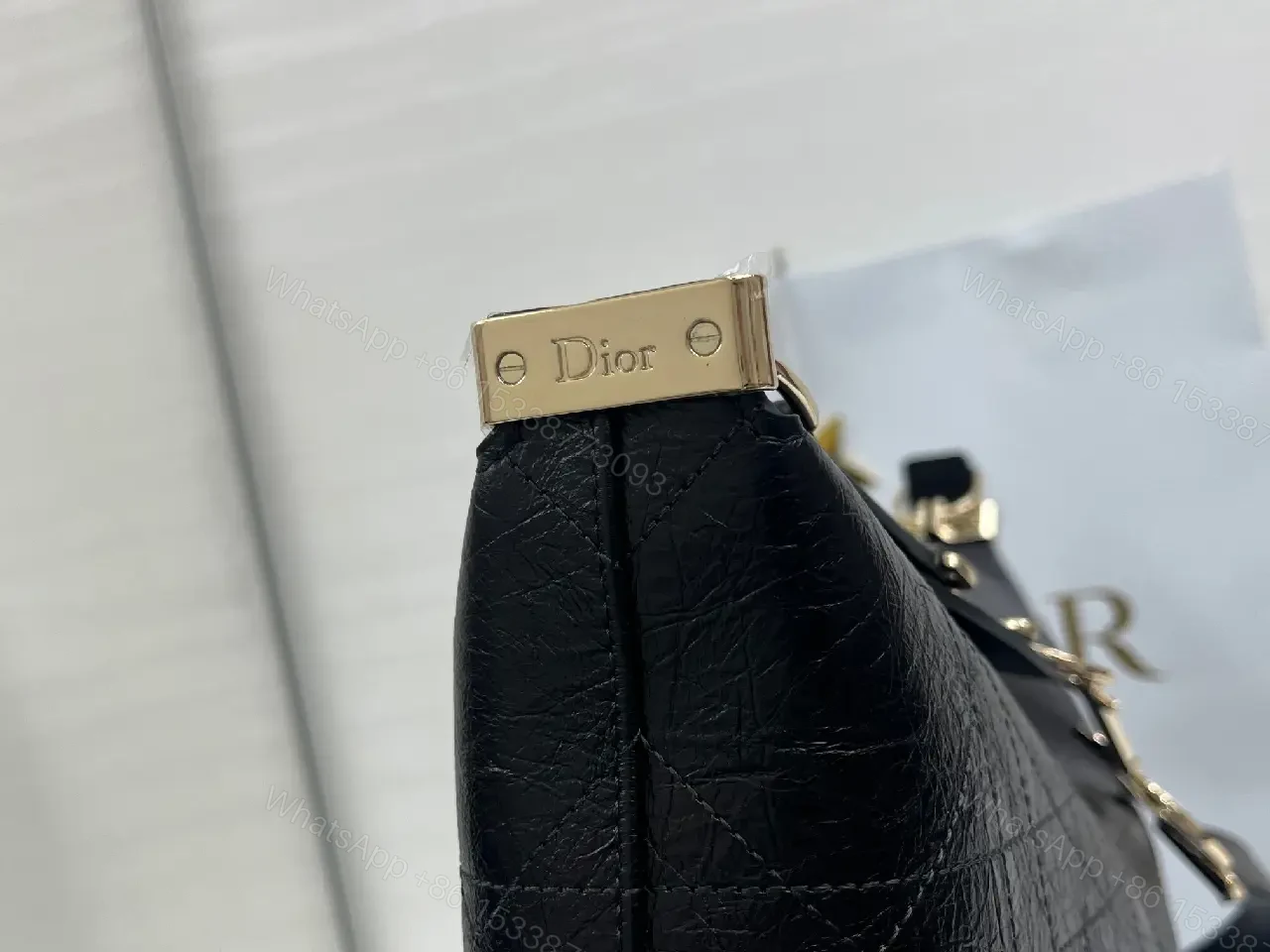 View 4 of Elegant Black Leather Structured Shoulder Bag: Petite Luxury