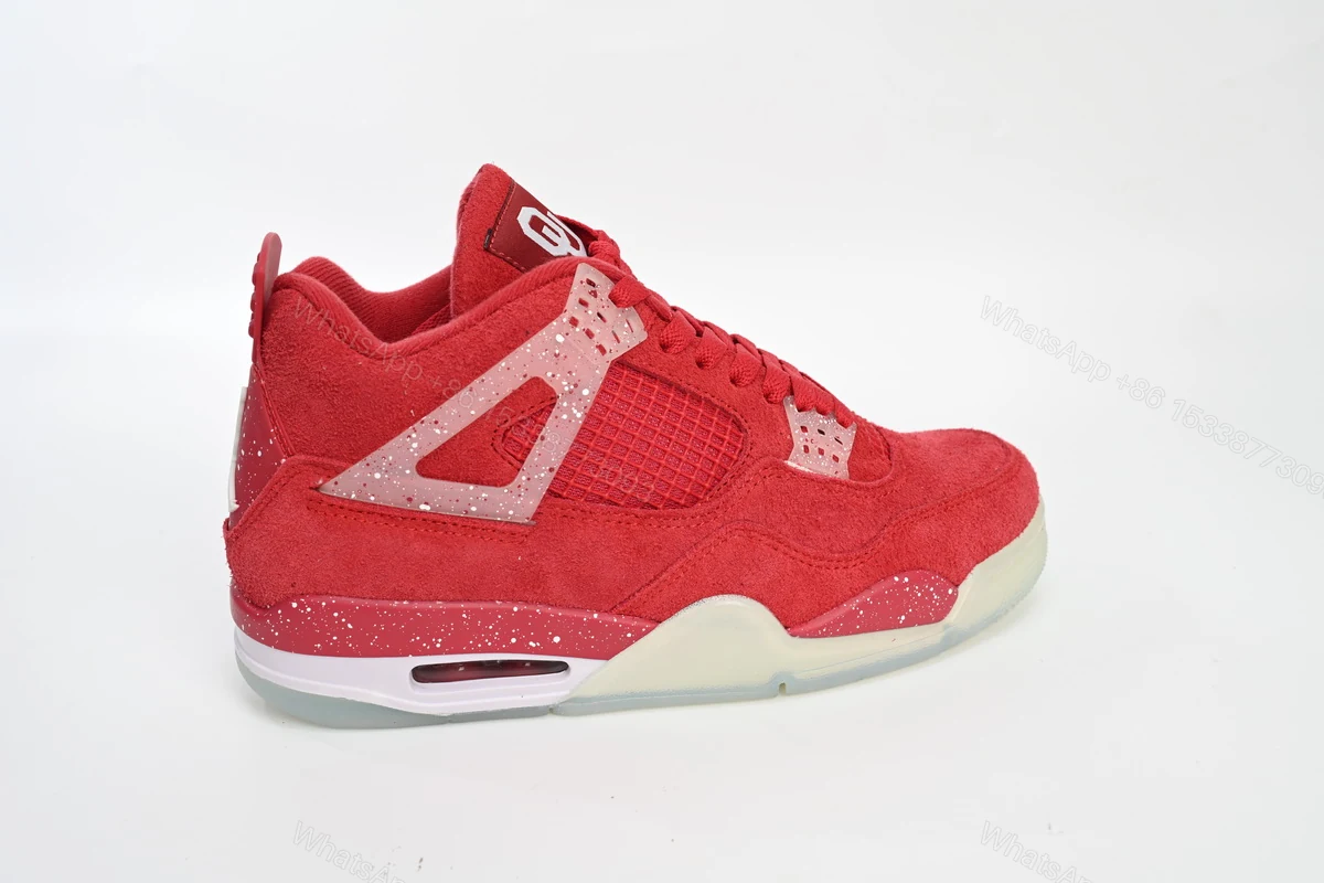 View 9 of Air Jordan 4 Retro Wine red ink splashing 904282