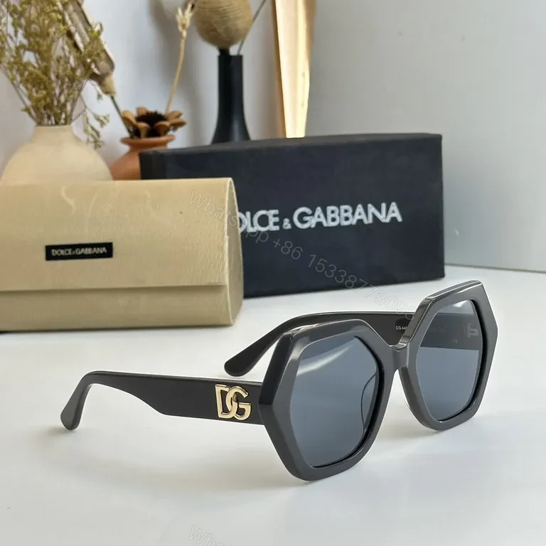 View 5 of Black Acetate Oversized Sunglasses â€“ Dolce & Gabbana Luxury Eyewear