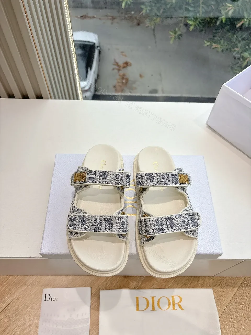 View 5 of Patterned Luxury Sandals with Monogram Texture, Comfort-First Footwear