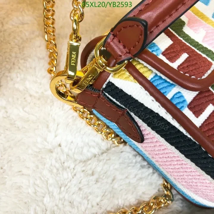 View 14 of Fendi Baguette Bag in Fish-Eye Motif Canvas YS24742 – Stylish Design