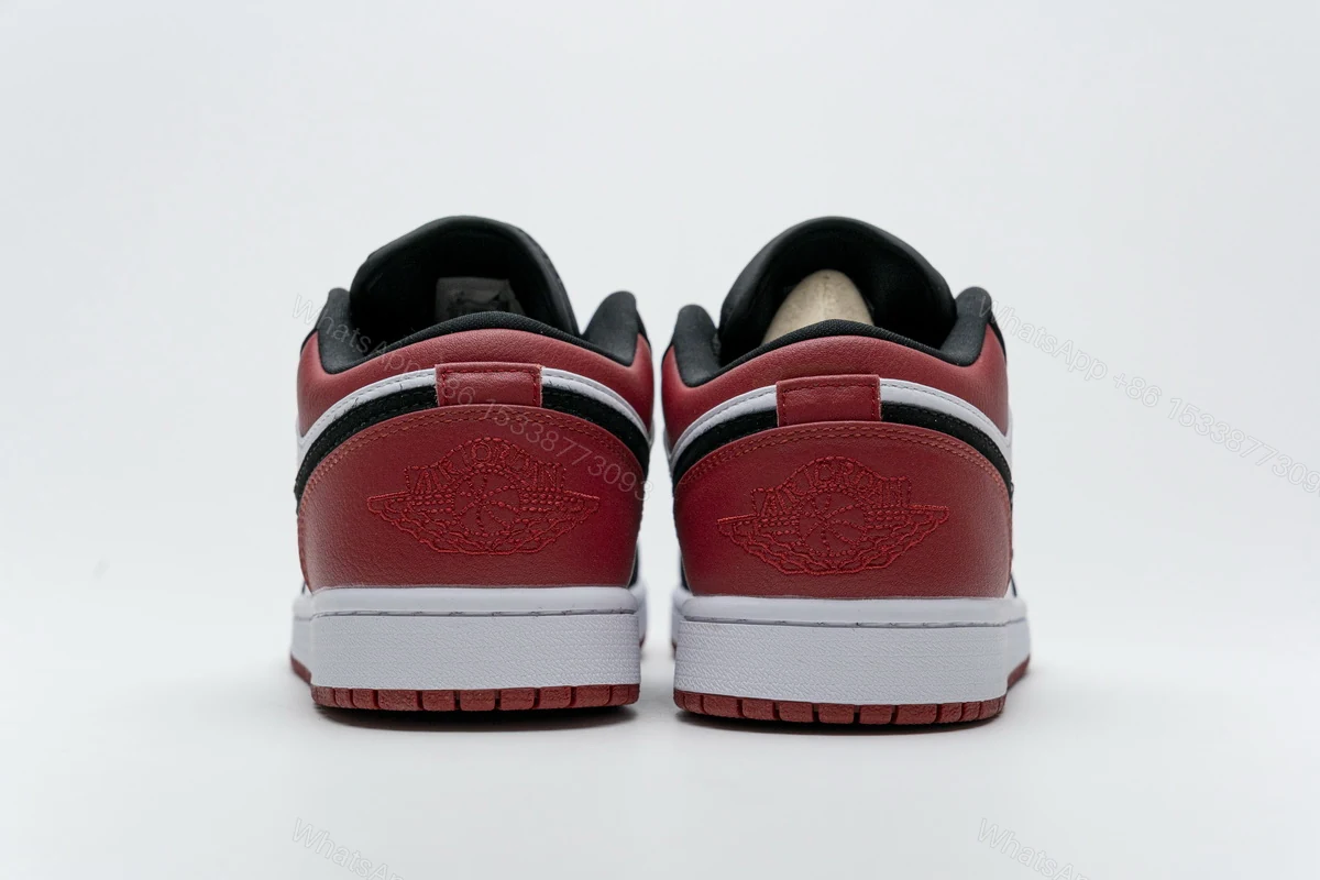 View 3 of Air Jordan 1 Low Black Toe 553558-116