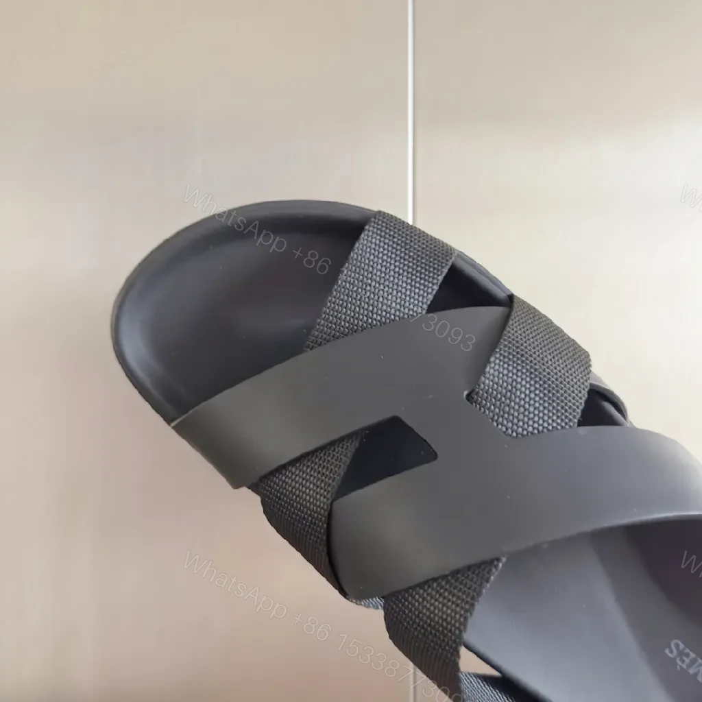 View 2 of Black Leather Cross-Strap Sandals: Minimal, Luxe Comfort